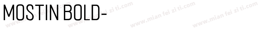 mostin bold字体转换